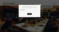 Desktop Screenshot of gioiarestaurant.com